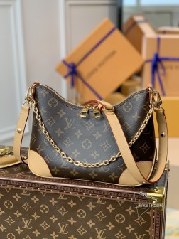 LV M45832 Odeon 小号手袋,Monogram帆布+加固皮革