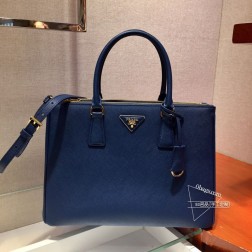 Prada 1BA274 Galleria 手袋 进口十字纹牛皮 顶级拉丝五金 A货