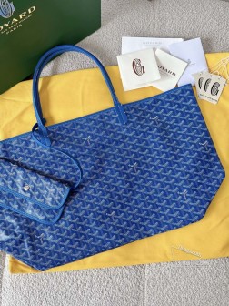 GOYARD狗牙大号tote购物袋 天蓝色 顶级A货