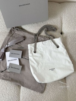 Balenciaga Crush 垃圾袋 小号 白银 顶级A货