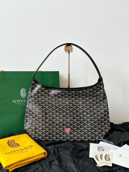 GOYARD Hobo拉链托特包 黑色 红爱心 顶级A货