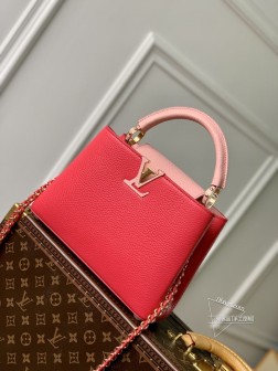 LV M21689 Capucines 小号手袋 Taurillon皮革 红色